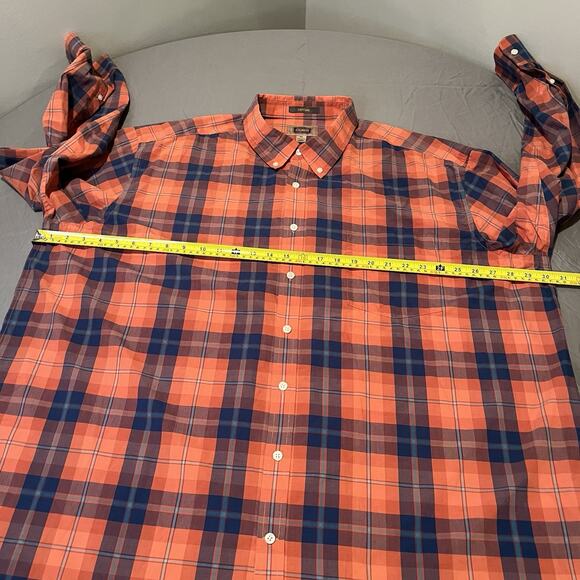 The Foundry Men’s Easy Care 3XL Plaid long sleeve Button down Shirt - Picture 6 of 8